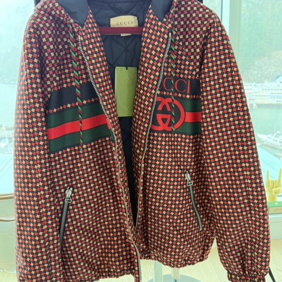 BNWT MEN'S GUCCI HOODED BOMBER - Picture 9 of 16
